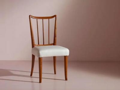 Osvaldo Borsani Osvaldo Borsani eight beechwood dining chairs Arredamenti Borsani Varedo 1940s