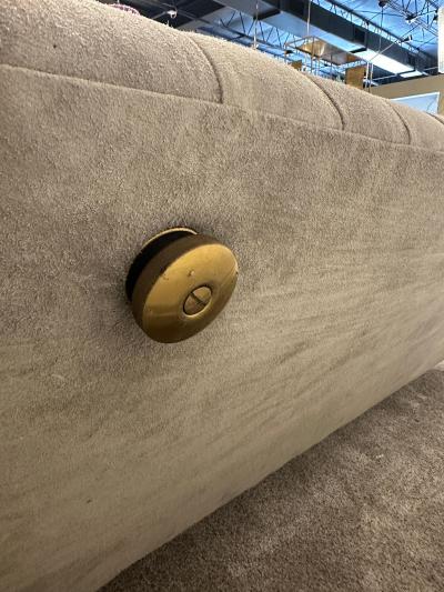Osvaldo Borsani Osvaldo Borsani for Tecno D70 Sofa in Gray Suede Leather