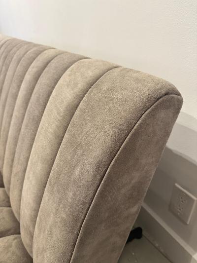 Osvaldo Borsani Osvaldo Borsani for Tecno D70 Sofa in Gray Suede Leather