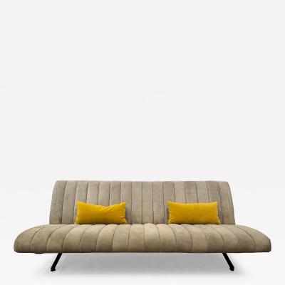 Osvaldo Borsani Osvaldo Borsani for Tecno D70 Sofa in Gray Suede Leather