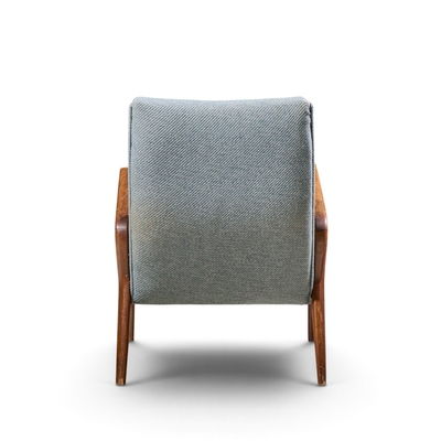 Osvaldo Borsani Osvaldo Borsani for Tecno PK71 Mid Century Italian Walnut Lounge Chairs Pair