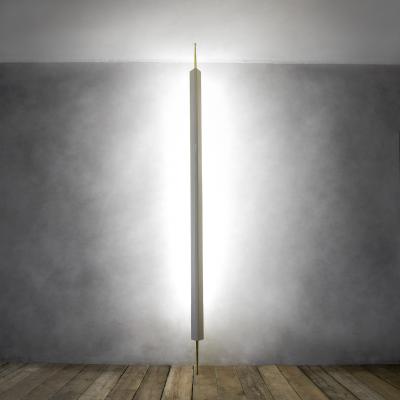 Osvaldo Borsani Osvaldo Borsani for Tecno T8 Sky Ground Lamp 1960 in Brass and Neon