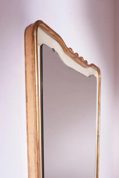 Osvaldo Borsani Osvaldo Borsani lacquered and gilded frame mirror Italy 1950s
