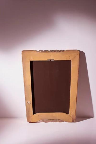 Osvaldo Borsani Osvaldo Borsani lacquered and gilded frame mirror Italy 1950s