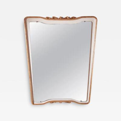 Osvaldo Borsani Osvaldo Borsani lacquered and gilded frame mirror Italy 1950s