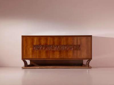 Osvaldo Borsani Osvaldo Borsani unique large credenza Arredamenti Borsani Varedo Italy 1940s