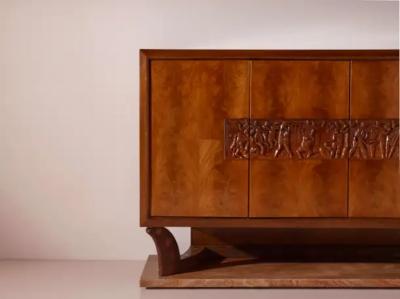 Osvaldo Borsani Osvaldo Borsani unique large credenza Arredamenti Borsani Varedo Italy 1940s