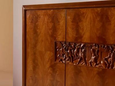 Osvaldo Borsani Osvaldo Borsani unique large credenza Arredamenti Borsani Varedo Italy 1940s