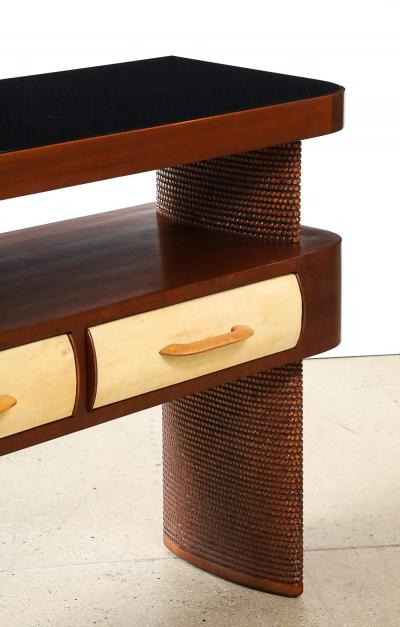 Osvaldo Borsani Rare 3 Drawer Console Table by Osvaldo Borsani for ABV