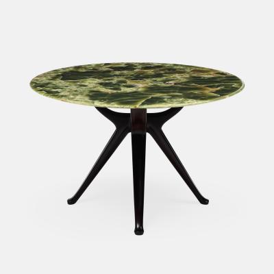 Osvaldo Borsani Rare Onyx and Mahogany Dining or Center Table Model 7969