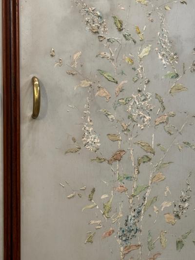 Osvaldo Borsani Rare Osvaldo Borsani Floral Painted Cabinet