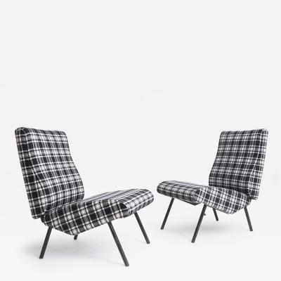 Osvaldo Borsani Rare Pair of P72 Lounge Chairs by Osvaldo Borsani Italy 1955