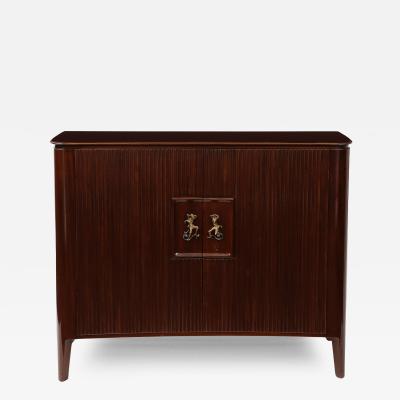 Osvaldo Borsani Rare Two door Cabinet or Sideboard by Osvaldo Borsani and Lucio Fontana for AVB
