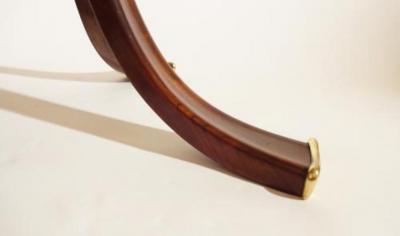 Osvaldo Borsani Rare and Important Center Table in Cherry and Glass by Osvaldo Borsani