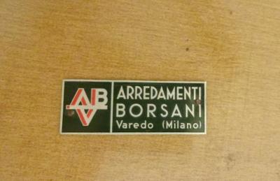 Osvaldo Borsani Rare and Important Center Table in Cherry and Glass by Osvaldo Borsani