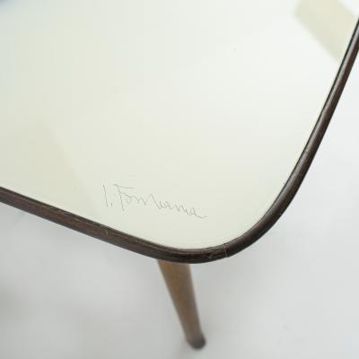 Osvaldo Borsani Rare coffee table By Osvaldo Borsani and Lucio Fontana