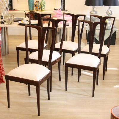 Osvaldo Borsani SET OF 6 DINING CHAIRS CHAIRS BY BORSANI