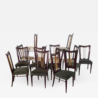 Osvaldo Borsani Set of 14 Dining Chairs
