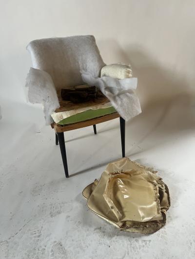 Osvaldo Borsani Set of 4 Osvaldo Borsani p35 arm chairs