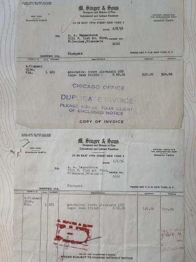 Osvaldo Borsani Set of 4 Osvaldo Borsani p35 arm chairs