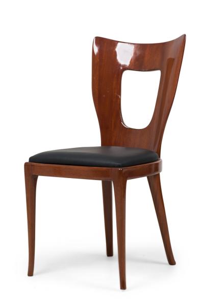 Osvaldo Borsani Set of 6 Italian Mid Century Osvaldo Borsani Walnut Dining Chairs