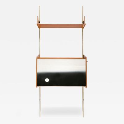 Osvaldo Borsani Shelving System with Integrated Bar or Secretaire by Osvaldo Borsani