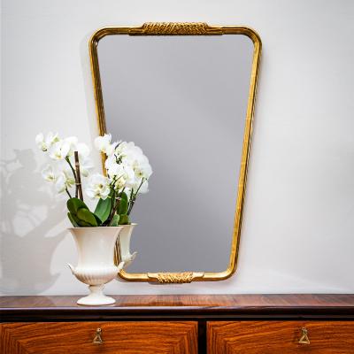 Osvaldo Borsani Trapezoidal Wall Mirror in the style of Osvaldo Borsani Mid 20th Century