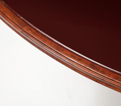 Osvaldo Borsani Walnut Glass Brass Dining or Center Table Model 6521 by Osvaldo Borsani