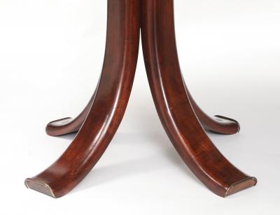 Osvaldo Borsani Walnut Glass Brass Dining or Center Table Model 6521 by Osvaldo Borsani