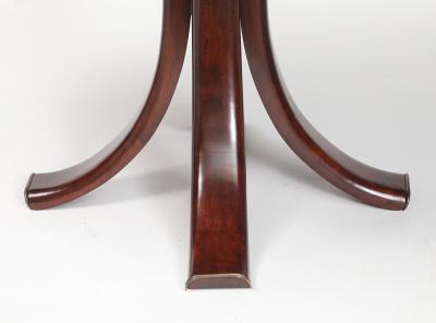 Osvaldo Borsani Walnut Glass Brass Dining or Center Table Model 6521 by Osvaldo Borsani