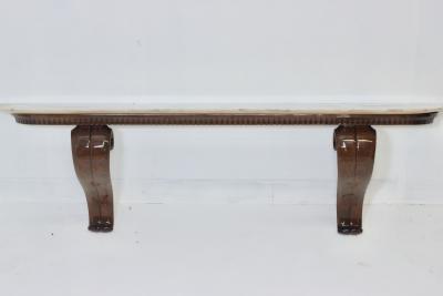 Osvaldo Borsani Walnut with Onyx Top Console by Osvaldo Borsani 1940 Italy
