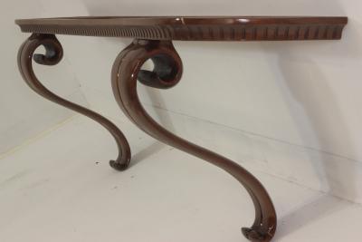 Osvaldo Borsani Walnut with Onyx Top Console by Osvaldo Borsani 1940 Italy