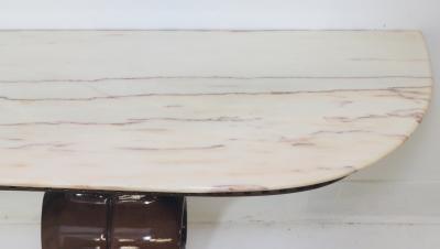 Osvaldo Borsani Walnut with Onyx Top Console by Osvaldo Borsani 1940 Italy