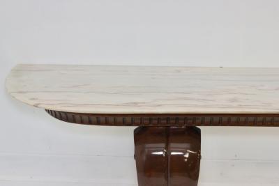 Osvaldo Borsani Walnut with Onyx Top Console by Osvaldo Borsani 1940 Italy