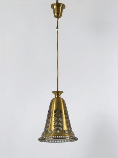 Oswald Haerdtl Elegant Mid Century Pendant Lamp by Oswald Haerdtl for Lobmeyr Austria 1950s