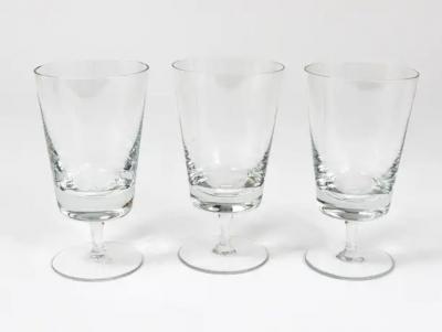 Oswald Haerdtl Oswald Haerdtl Set of Six Mid Century Crystal Wine Glasses Austria 1950s