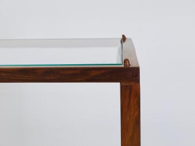 Oswald Haerdtl Oswald Haerdtl Vienna Modernism Walnut Brass Bar Cart Serving Trolley 1950s