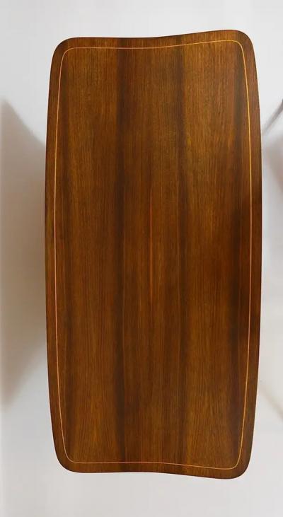 Oswald Haerdtl Oswald Haerdtl x Hagenauer Vienna Brass Walnut Coffee Table Austria 1950s