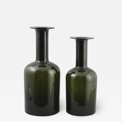 Otto Brauer Pair of Oversized Vases Designed by Otto Brauer for Holmegaard