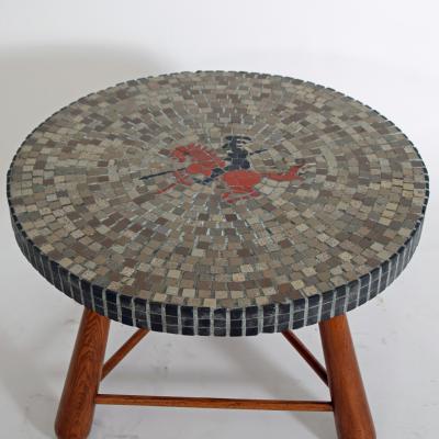 Otto Faerge Mosaic side table Otto F rge Att 1940s