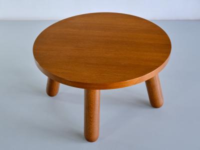 Otto Faerge Otto F rge Round Coffee Table in Oak Denmark 1940s