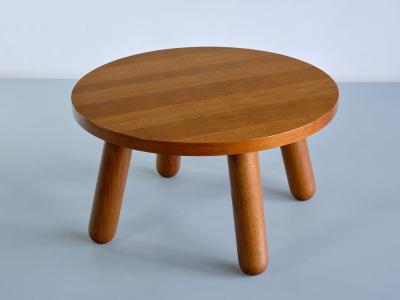Otto Faerge Otto F rge Round Coffee Table in Oak Denmark 1940s