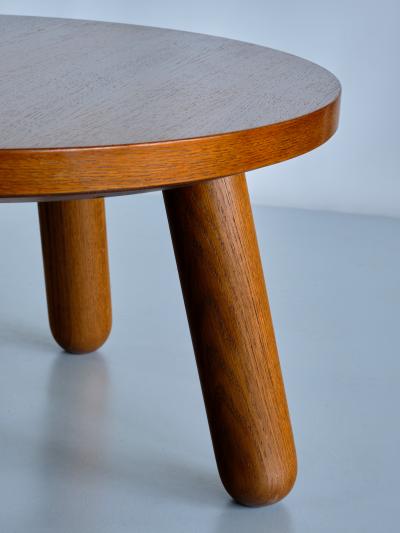 Otto Faerge Otto F rge Round Coffee Table in Oak Denmark 1940s