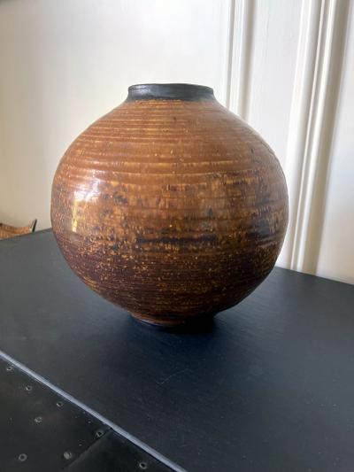 Otto Heino Ceramic Moon Jar Vase by Otto Heino