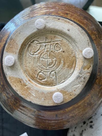 Otto Heino Ceramic Moon Jar Vase by Otto Heino