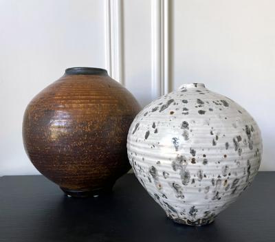 Otto Heino Ceramic Moon Jar Vase by Otto Heino