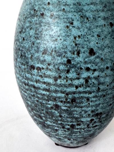 Otto Heino Ceramic Vase with Robin Egg Blue Glaze by Otto Heino