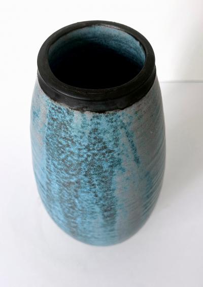 Otto Heino Ceramic Vase with Robin Egg Blue Glaze by Otto Heino