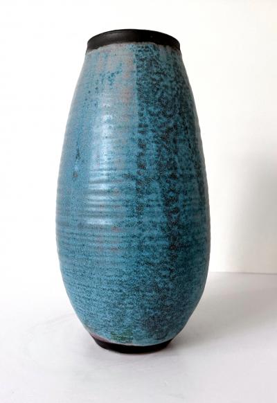 Otto Heino Ceramic Vase with Robin Egg Blue Glaze by Otto Heino