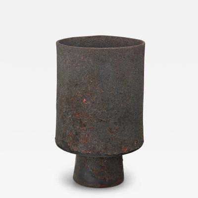 Otto Natzler Ceramic Vase with Unique Glaze by Otto Natzler